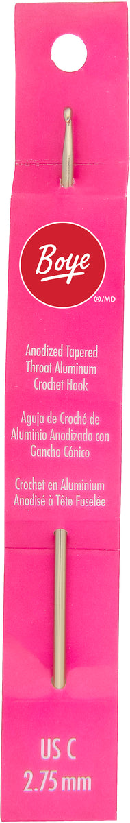 Boye Crochet Hook Size D - 6 Inch Aluminum Crochet Needle For Yarn Crafts