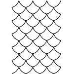 Stencil - Pointed Scallop Background, 5cm (2") – N. Jefferson Ltd.
