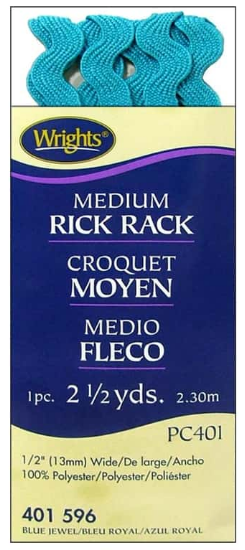 Wrights Wrights Medium Rick Rack, 1/2