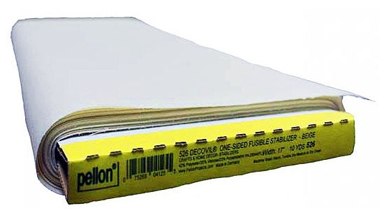Pellon Decovil, One-Sided Fusible, 42% Polyester, 35% Viscose, 23% Polyamide, 43cm (17) x 9.14m (10 Yards), Beige (Per Roll)