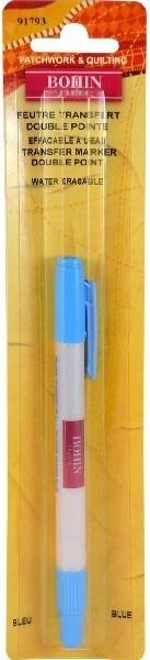 Bohin Double Ended Transfer Marker, Blue, Water Erasable – N. Jefferson ...