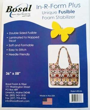 Bosal In-R-Form Stabilisateur Mousse Fusible Simple Face - 58 Pouces Largeur, Demi-Yard