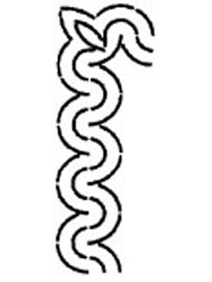 Floating Clouds Pantograph Pattern, 7.5 Floating Clouds Pantograph Pattern, 7.5