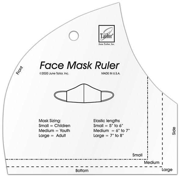 June Tailor Face Mask Ruler (Ruler To Make 3 Sizes Of Masks) CLEARANCE ...