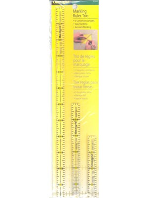 Omnigrid Quarter Inch Marking Ruler Trio 12