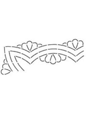 Stencil - Scallop & Feather Border 6 – N. Jefferson Ltd.