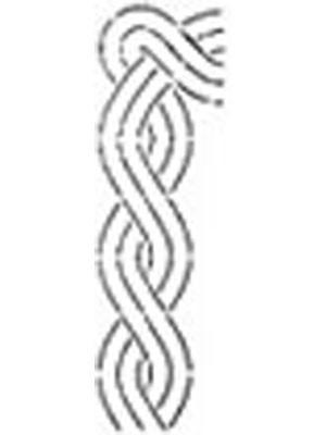 Stencil - Cable Border 9cm With Corner CLEARANCE – N. Jefferson Ltd.